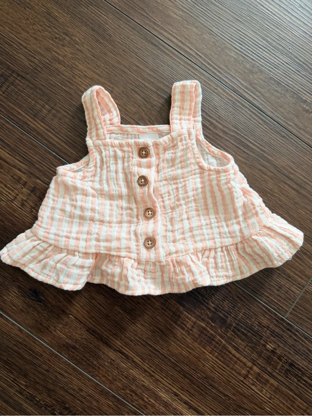 Carter's White Tank Top Bundle Coral Pink & Teal Floral Print & Pink and White